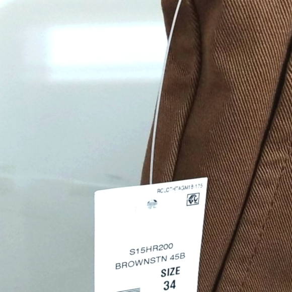 ROUNDTREE & YORKE BROWN CASUAL SHORTS NWT SIZE 34 - Picture 5 of 10